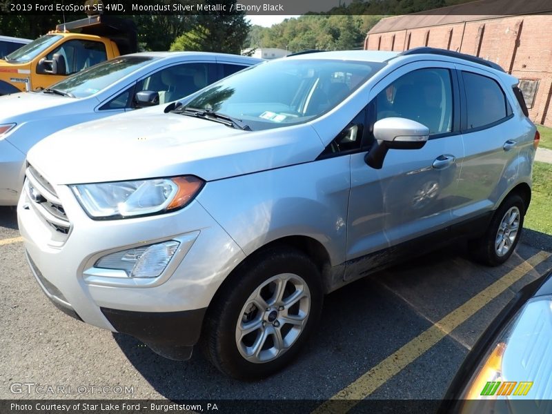 Moondust Silver Metallic / Ebony Black 2019 Ford EcoSport SE 4WD