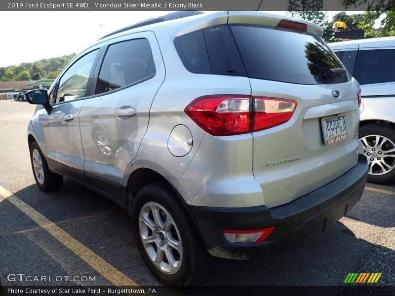 Moondust Silver Metallic / Ebony Black 2019 Ford EcoSport SE 4WD