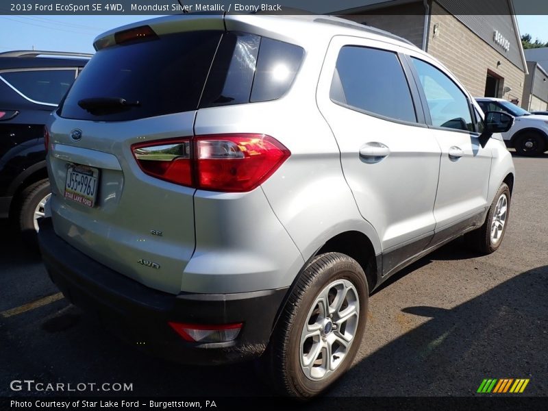 Moondust Silver Metallic / Ebony Black 2019 Ford EcoSport SE 4WD