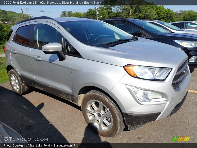 Moondust Silver Metallic / Ebony Black 2019 Ford EcoSport SE 4WD