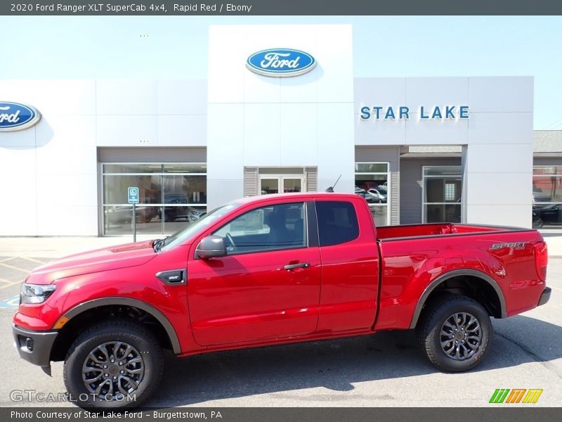 Rapid Red / Ebony 2020 Ford Ranger XLT SuperCab 4x4
