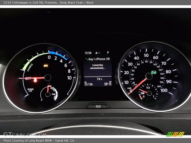  2016 e-Golf SEL Premium SEL Premium Gauges