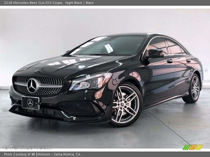 Night Black / Black 2018 Mercedes-Benz CLA 250 Coupe