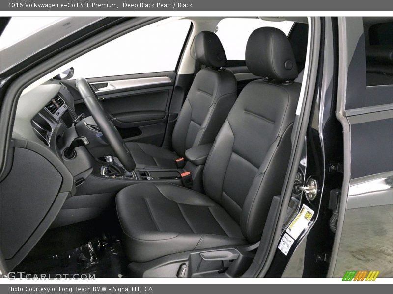 Front Seat of 2016 e-Golf SEL Premium