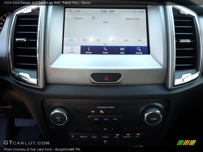 Rapid Red / Ebony 2020 Ford Ranger XLT SuperCab 4x4