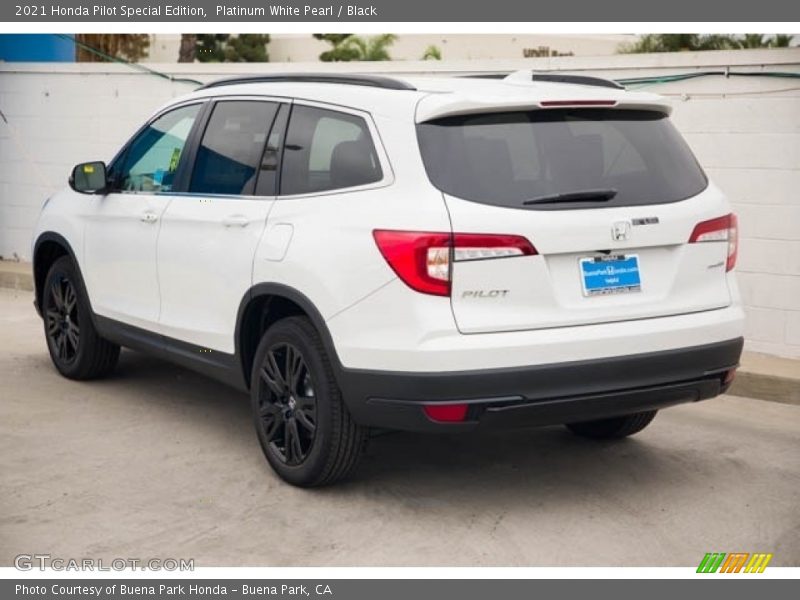 Platinum White Pearl / Black 2021 Honda Pilot Special Edition