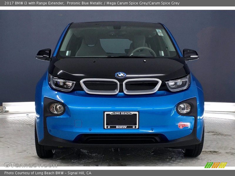 Protonic Blue Metallic / Mega Carum Spice Grey/Carum Spice Grey 2017 BMW i3 with Range Extender