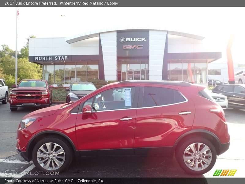 Winterberry Red Metallic / Ebony 2017 Buick Encore Preferred