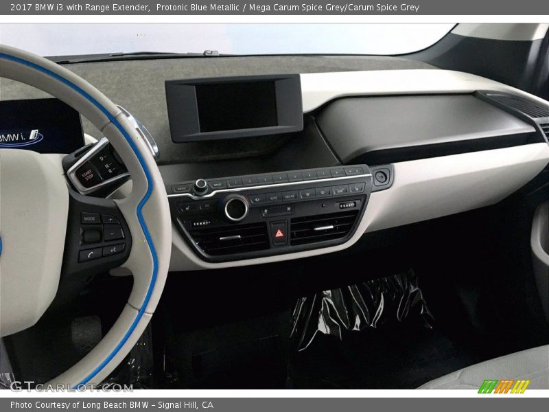 Protonic Blue Metallic / Mega Carum Spice Grey/Carum Spice Grey 2017 BMW i3 with Range Extender