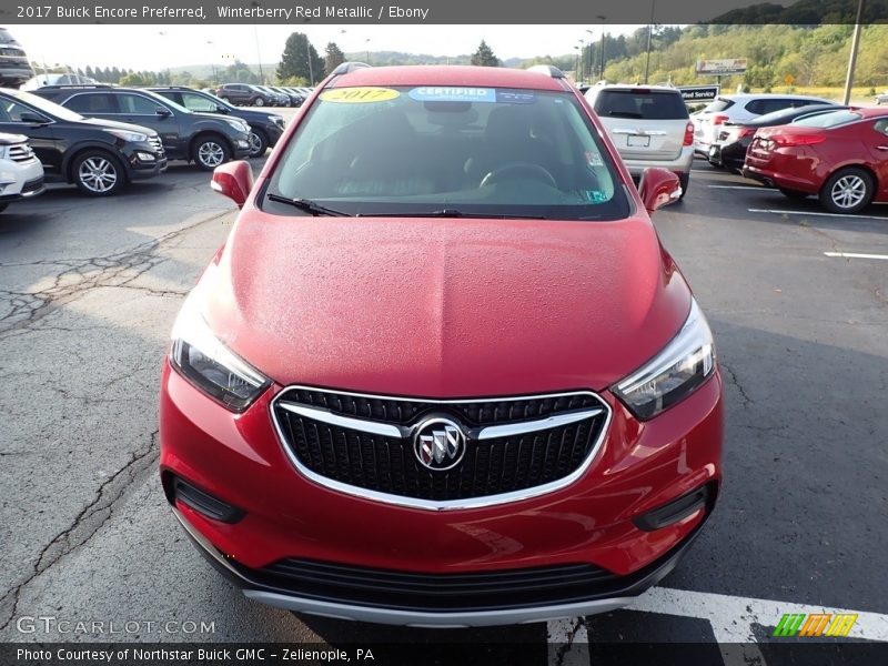 Winterberry Red Metallic / Ebony 2017 Buick Encore Preferred