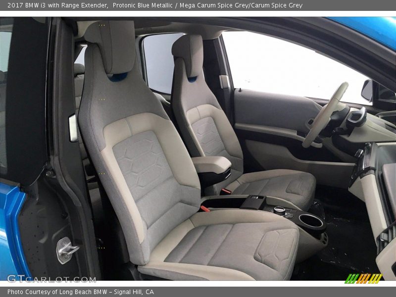 Protonic Blue Metallic / Mega Carum Spice Grey/Carum Spice Grey 2017 BMW i3 with Range Extender