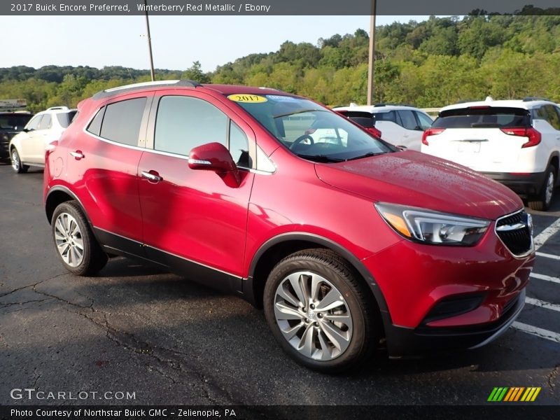 Winterberry Red Metallic / Ebony 2017 Buick Encore Preferred