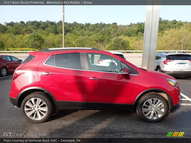 Winterberry Red Metallic / Ebony 2017 Buick Encore Preferred