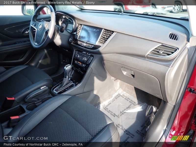 Winterberry Red Metallic / Ebony 2017 Buick Encore Preferred