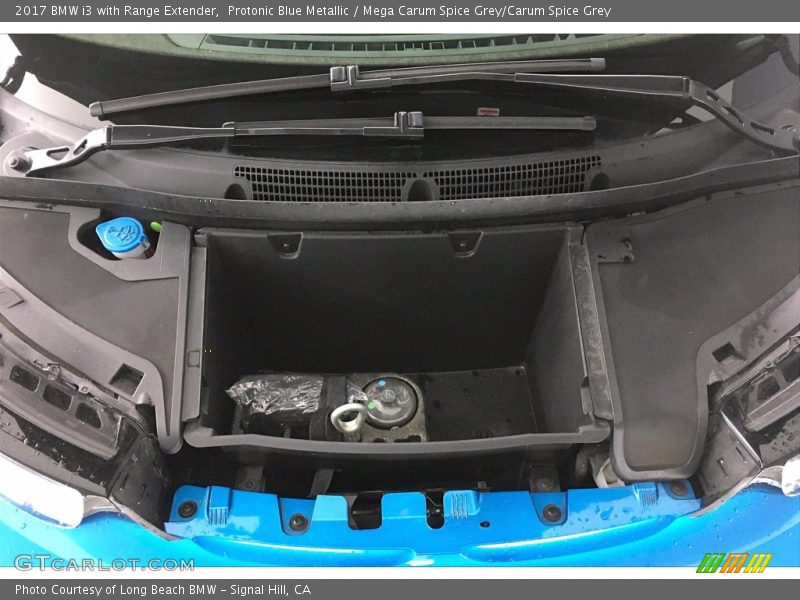 Protonic Blue Metallic / Mega Carum Spice Grey/Carum Spice Grey 2017 BMW i3 with Range Extender