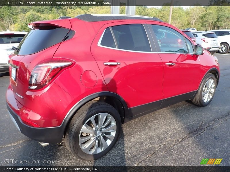 Winterberry Red Metallic / Ebony 2017 Buick Encore Preferred