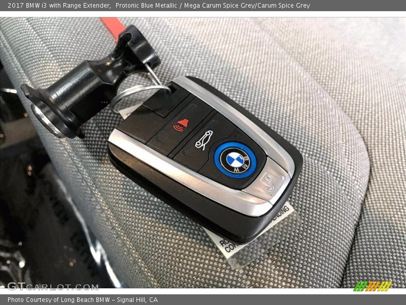 Protonic Blue Metallic / Mega Carum Spice Grey/Carum Spice Grey 2017 BMW i3 with Range Extender