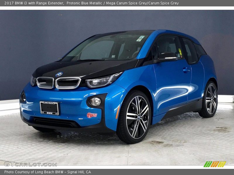 Protonic Blue Metallic / Mega Carum Spice Grey/Carum Spice Grey 2017 BMW i3 with Range Extender