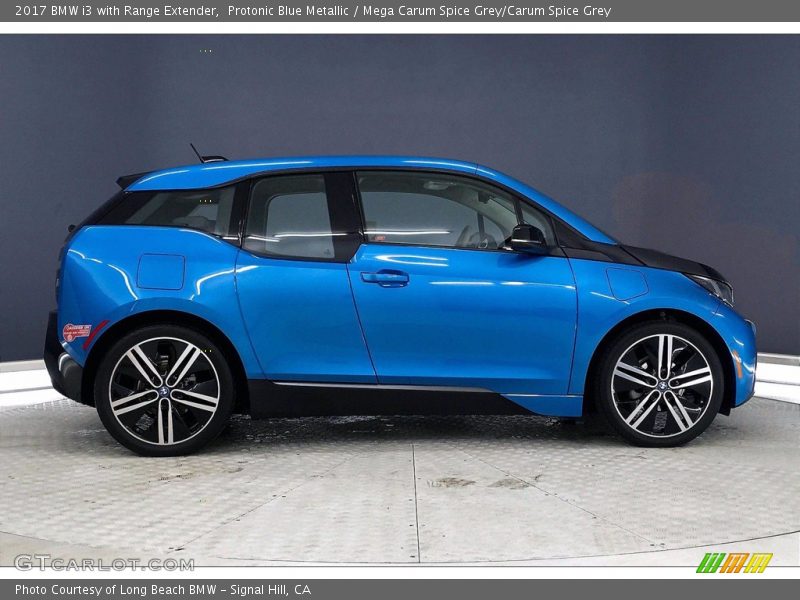 Protonic Blue Metallic / Mega Carum Spice Grey/Carum Spice Grey 2017 BMW i3 with Range Extender