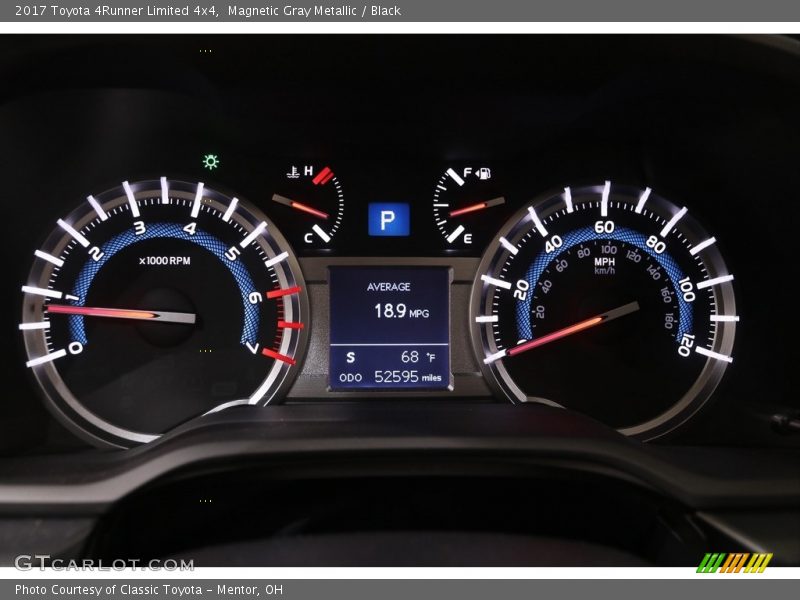 Magnetic Gray Metallic / Black 2017 Toyota 4Runner Limited 4x4