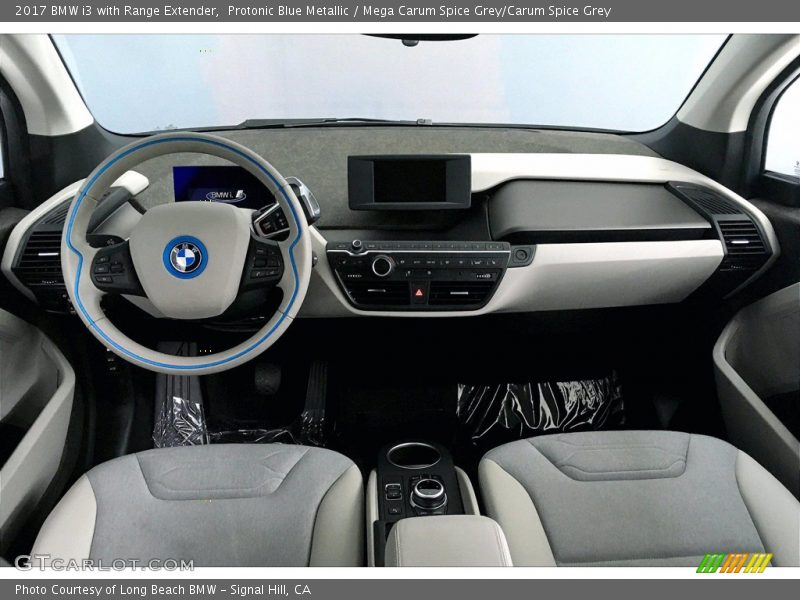 Protonic Blue Metallic / Mega Carum Spice Grey/Carum Spice Grey 2017 BMW i3 with Range Extender