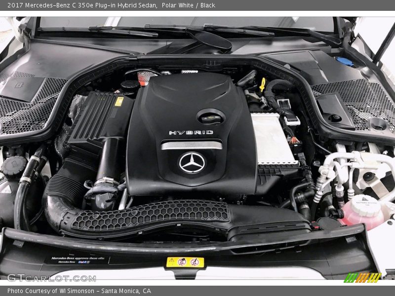 Polar White / Black 2017 Mercedes-Benz C 350e Plug-in Hybrid Sedan