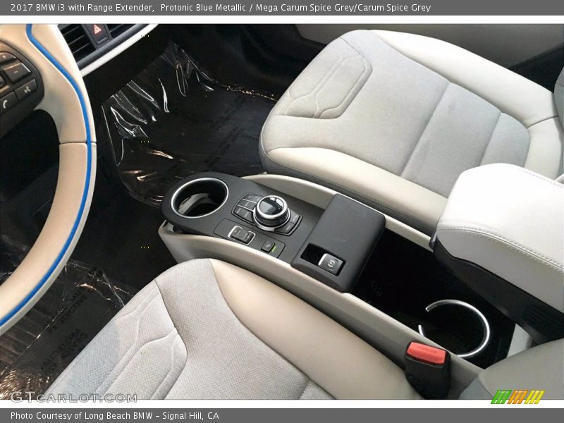 Protonic Blue Metallic / Mega Carum Spice Grey/Carum Spice Grey 2017 BMW i3 with Range Extender