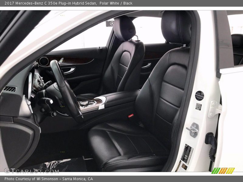 Polar White / Black 2017 Mercedes-Benz C 350e Plug-in Hybrid Sedan