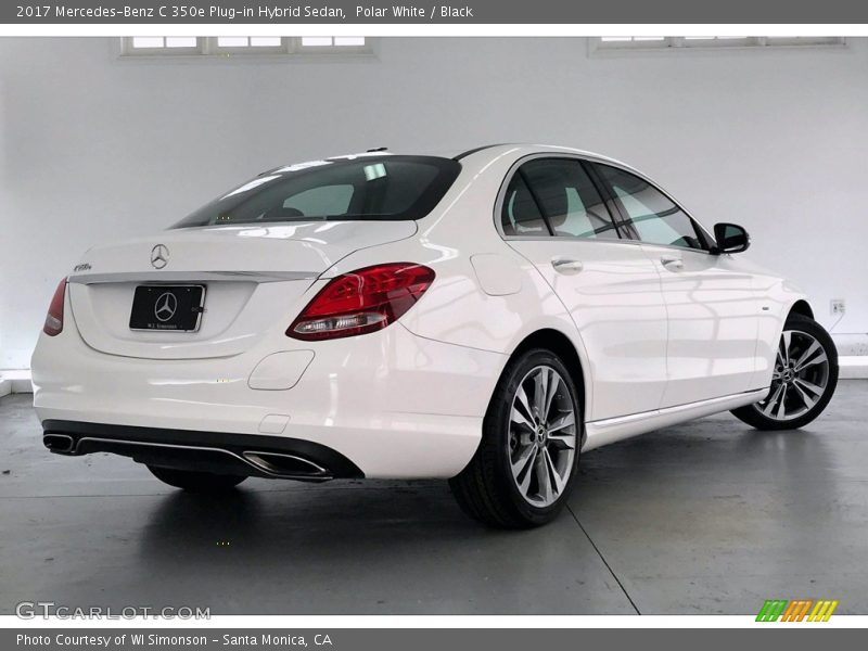 Polar White / Black 2017 Mercedes-Benz C 350e Plug-in Hybrid Sedan