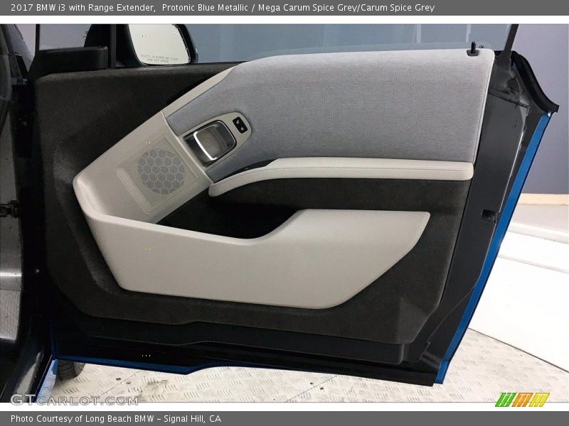 Protonic Blue Metallic / Mega Carum Spice Grey/Carum Spice Grey 2017 BMW i3 with Range Extender