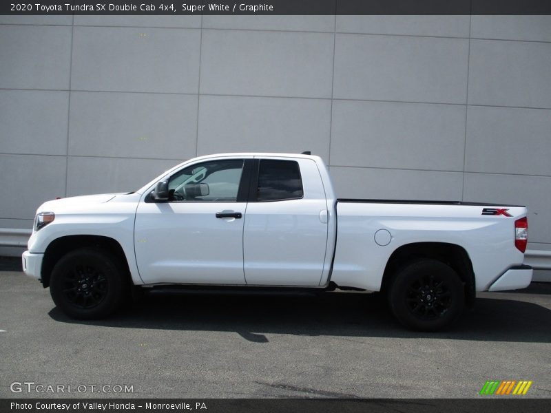 Super White / Graphite 2020 Toyota Tundra SX Double Cab 4x4