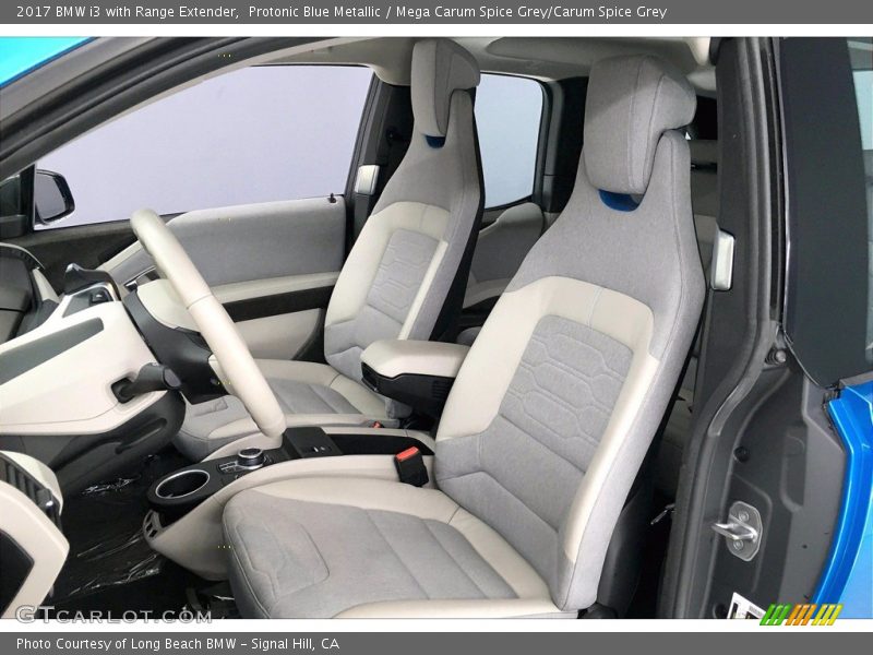 Protonic Blue Metallic / Mega Carum Spice Grey/Carum Spice Grey 2017 BMW i3 with Range Extender