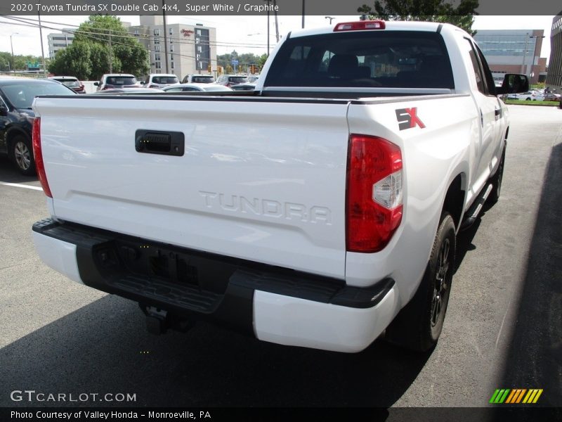 Super White / Graphite 2020 Toyota Tundra SX Double Cab 4x4