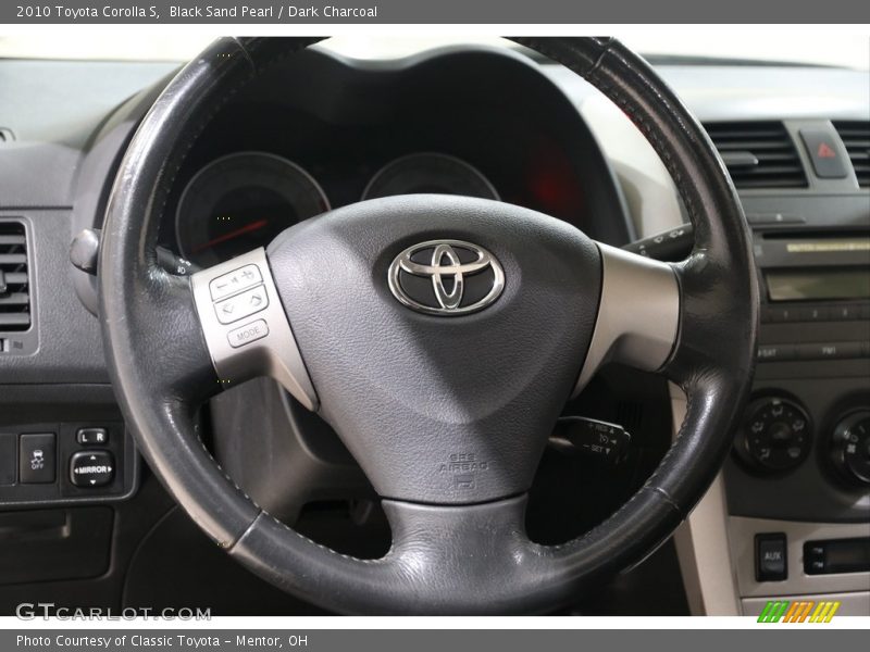 Black Sand Pearl / Dark Charcoal 2010 Toyota Corolla S