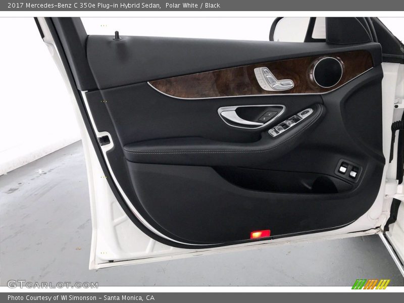Polar White / Black 2017 Mercedes-Benz C 350e Plug-in Hybrid Sedan