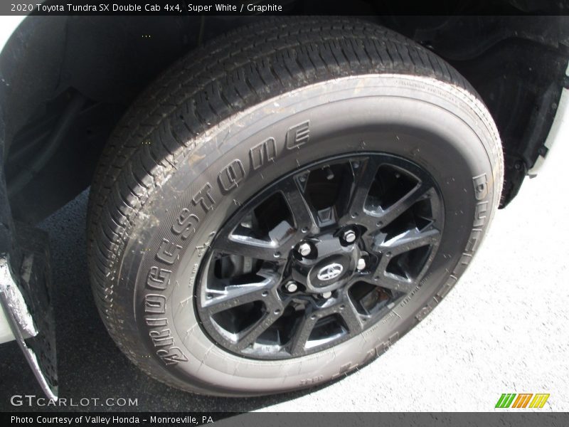 Super White / Graphite 2020 Toyota Tundra SX Double Cab 4x4
