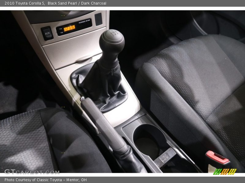 Black Sand Pearl / Dark Charcoal 2010 Toyota Corolla S