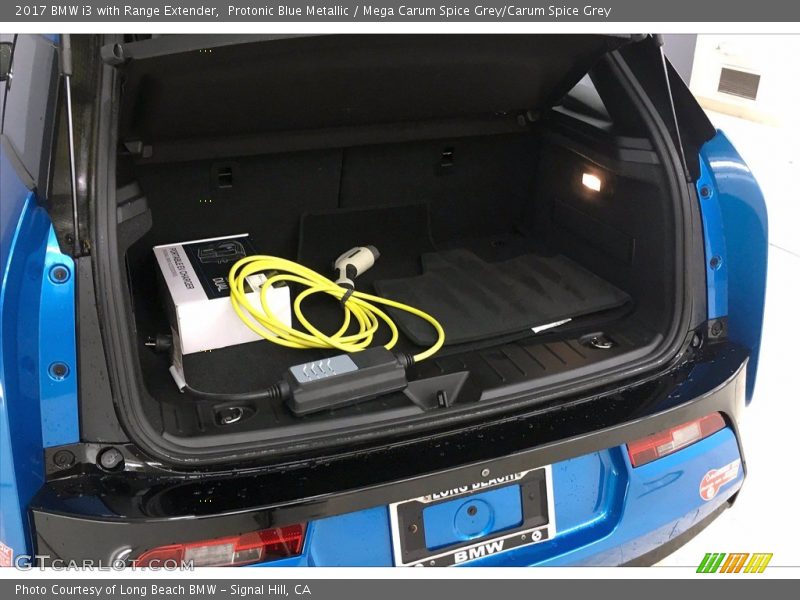 Protonic Blue Metallic / Mega Carum Spice Grey/Carum Spice Grey 2017 BMW i3 with Range Extender