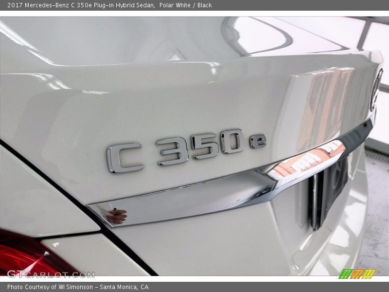 Polar White / Black 2017 Mercedes-Benz C 350e Plug-in Hybrid Sedan