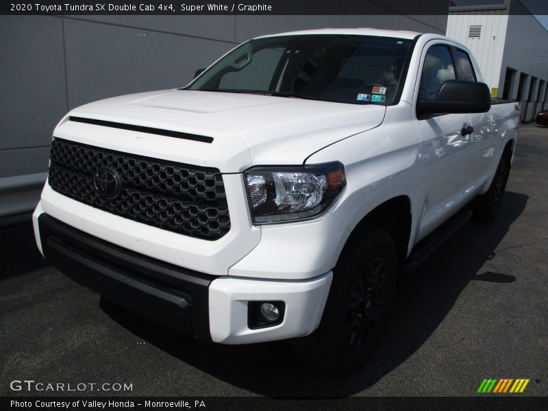 Super White / Graphite 2020 Toyota Tundra SX Double Cab 4x4