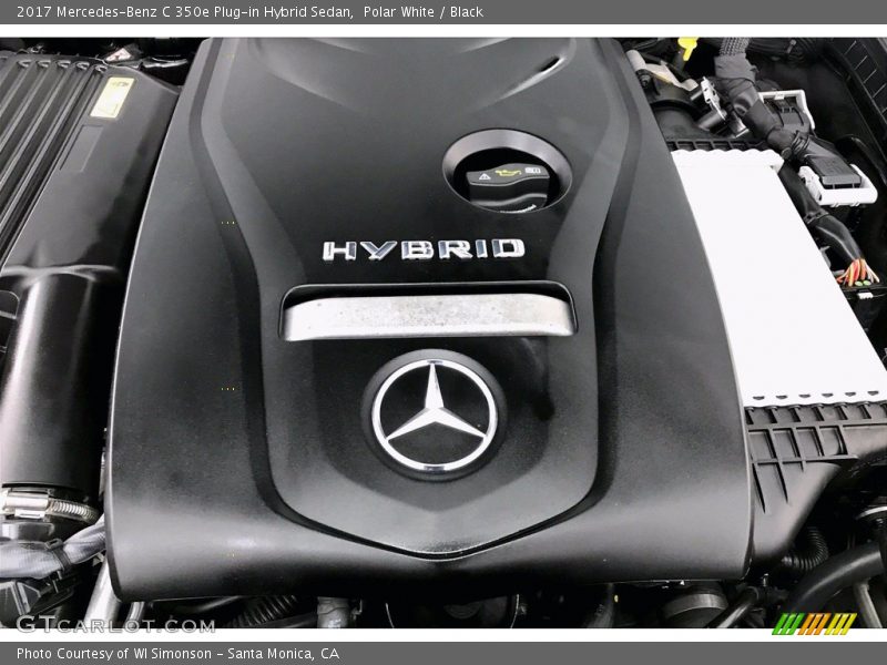 Polar White / Black 2017 Mercedes-Benz C 350e Plug-in Hybrid Sedan