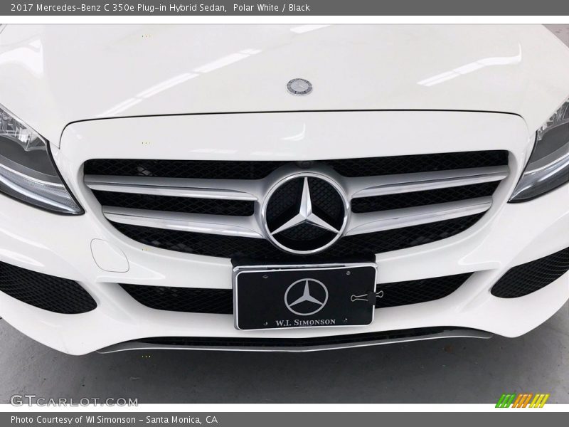 Polar White / Black 2017 Mercedes-Benz C 350e Plug-in Hybrid Sedan