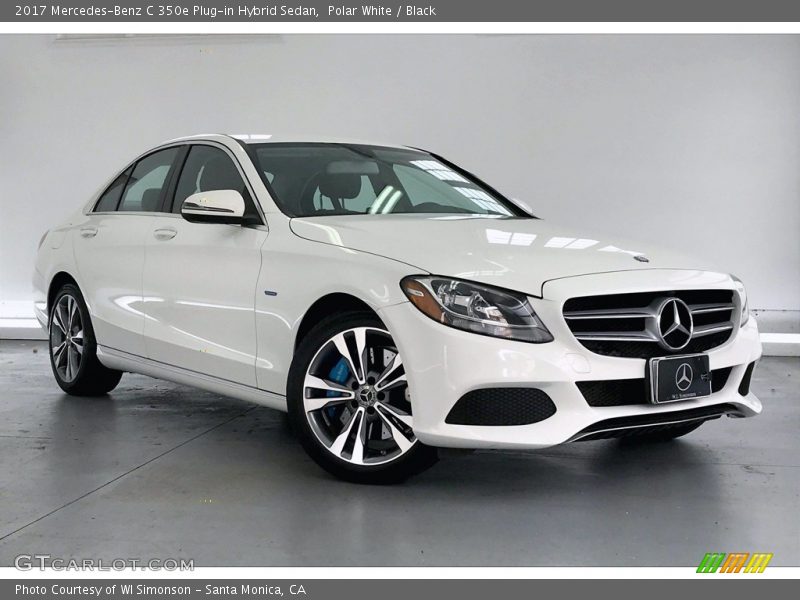 Polar White / Black 2017 Mercedes-Benz C 350e Plug-in Hybrid Sedan