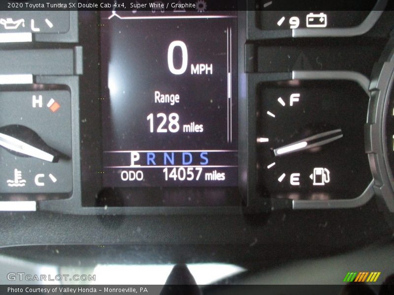 Super White / Graphite 2020 Toyota Tundra SX Double Cab 4x4