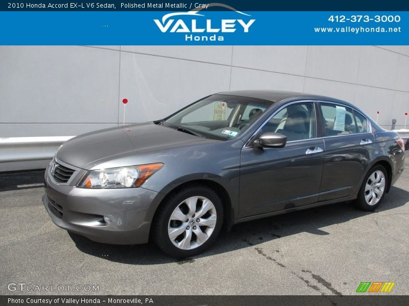 Polished Metal Metallic / Gray 2010 Honda Accord EX-L V6 Sedan