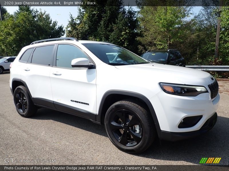 Bright White / Black 2020 Jeep Cherokee Altitude 4x4