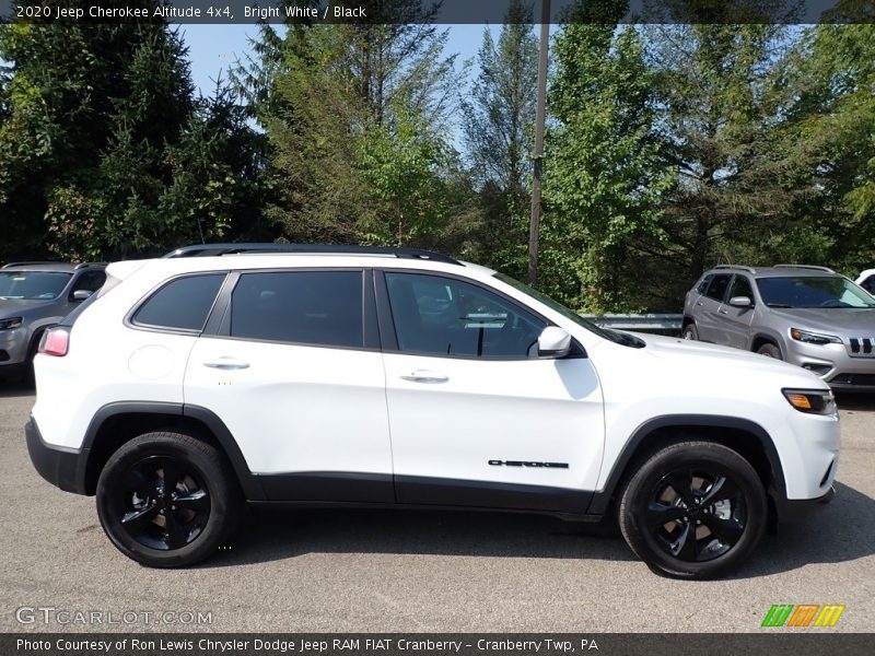 Bright White / Black 2020 Jeep Cherokee Altitude 4x4
