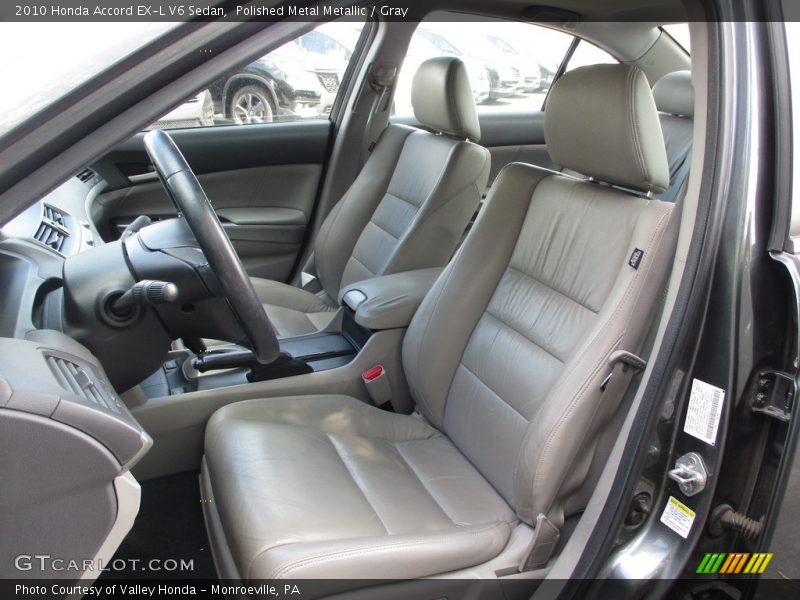 Polished Metal Metallic / Gray 2010 Honda Accord EX-L V6 Sedan