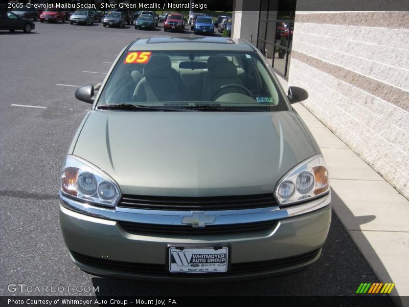 Silver Green Metallic / Neutral Beige 2005 Chevrolet Malibu Sedan