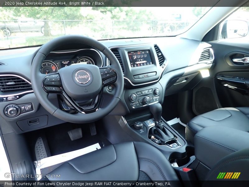 Bright White / Black 2020 Jeep Cherokee Altitude 4x4